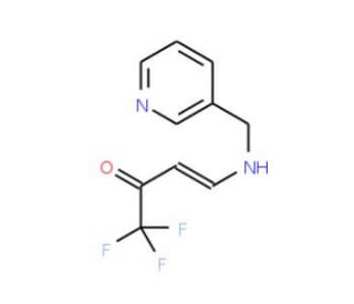 1,1,1-Trifluoro-4-[(pyridin-3-ylmethyl)-amino]-but-3-en-2-one - chemical structure image