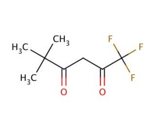 1,1,1-Trifluoro-5,5-dimethyl-2,4-hexanedione (CAS 22767-90-4) - chemical structure image