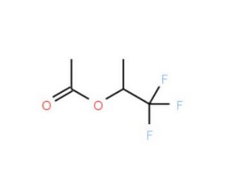 1,1,1-Trifluoroisopropyl acetate (CAS 400-37-3) - chemical structure image