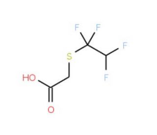 1,1,2,2-Tetrafluoroethylthioacetic acid (CAS 665-35-0) - chemical structure image