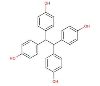 1,1,2,2-Tetrakis(p-hydroxyphenyl)ethane (CAS 7727-33-5) - chemical structure image