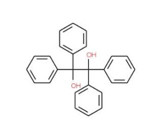 1,1,2,2-Tetraphenyl-1,2-ethanediol (CAS 464-72-2) - chemical structure image