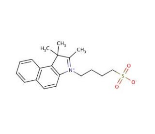 1,1,2-Trimethyl-3-(4-sulfobutyl)benz[e]indolium, inner salt (CAS 63149-24-6) - chemical structure image