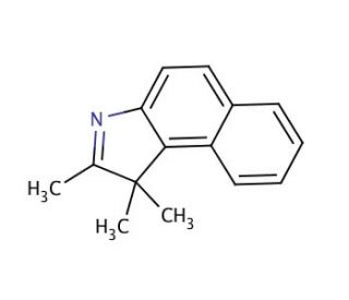 1,1,2-Trimethylbenz[e]indole (CAS 41532-84-7) - chemical structure image