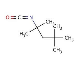 1,1,3,3-Tetramethylbutyl isocyanate (CAS 1611-57-0) - chemical structure image