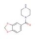 1-(1,3-benzodioxol-5-ylcarbonyl)piperazine - chemical structure image