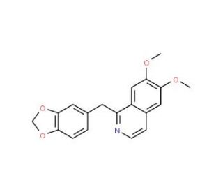 1-(1,3-Benzodioxol-5-ylmethyl)-6,7-dimethoxyisoquinoline - chemical structure image