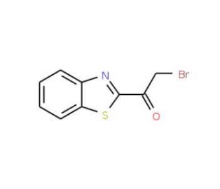 1-(1,3-Benzothiazol-2-yl)-2-bromoethan-1-one (CAS 54223-20-0) - chemical structure image