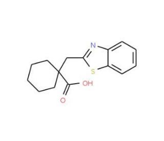 1-(1,3-benzothiazol-2-ylmethyl)cyclohexanecarboxylic acid - chemical structure image