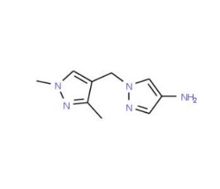 1-(1,3-Dimethyl-1H-pyrazol-4-ylmethyl)-1H-pyrazol-4-ylamine - chemical structure image