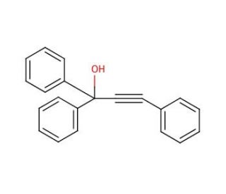 1,1,3-Triphenylpropargyl alcohol (CAS 1522-13-0) - chemical structure image