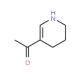 1-(1,4,5,6-tetrahydropyridin-3-yl)ethanone (CAS 7032-12-4) - chemical structure image