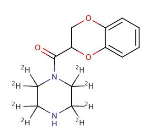 1-(1,4-Benzodioxan-2-ylcarbonyl)piperazine-d8 - chemical structure image
