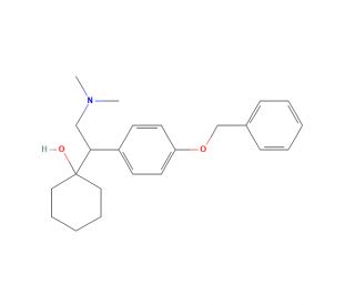 1-(1-(4-(Benzyloxy)phenyl)-2-(dimethylamino)ethyl)cyclohexanol (CAS 93413-61-7) - chemical structure image