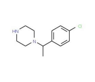 1-[1-(4-Chloro-phenyl)-ethyl]-piperazine (CAS 512776-10-2) - chemical structure image