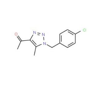 1-[1-(4-Chlorobenzyl)-5-methyl-1H-1,2,3-triazol-4-yl]-1-ethanone - chemical structure image