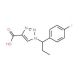 1-[1-(4-Fluoro-phenyl)-propyl]-1H-[1,2,3]triazole-4-carboxylic acid - chemical structure image