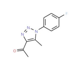 1-[1-(4-fluorophenyl)-5-methyl-1H-1,2,3-triazol-4-yl]ethan-1-one - chemical structure image