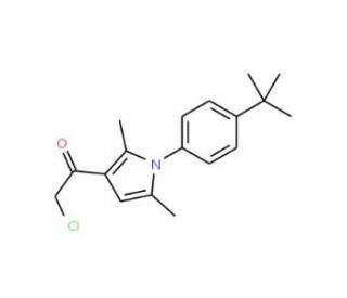 1-[1-(4-tert-butylphenyl)-2,5-dimethyl-1H-pyrrol-3-yl]-2-chloroethan-1-one - chemical structure image