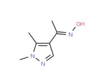 1-(1,5-dimethyl-1H-pyrazol-4-yl)ethanone oxime - chemical structure image