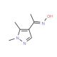 1-(1,5-dimethyl-1H-pyrazol-4-yl)ethanone oxime - chemical structure image