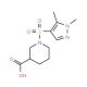 1-(1,5-Dimethyl-1H-pyrazole-4-sulfonyl)-piperidine-3-carboxylic acid - chemical structure image