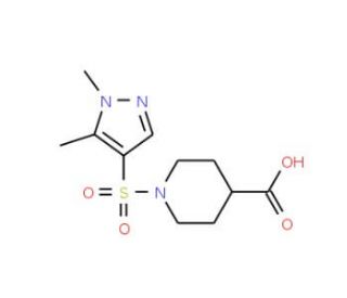 1-(1,5-Dimethyl-1H-pyrazole-4-sulfonyl)-piperidine-4-carboxylic acid - chemical structure image