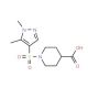 1-(1,5-Dimethyl-1H-pyrazole-4-sulfonyl)-piperidine-4-carboxylic acid - chemical structure image