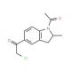 1-(1-acetyl-2-methyl-2,3-dihydro-1H-indol-5-yl)-2-chloroethanone - chemical structure image