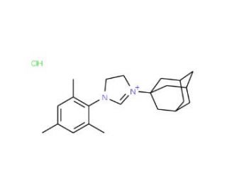 1-(1-Adamantyl)-3-(2,4,6-trimethylphenyl)imidazolinium chloride (CAS 639820-61-4) - chemical structure image
