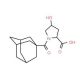 1-(1-adamantylcarbonyl)-4-hydroxypyrrolidine-2-carboxylic acid - chemical structure image