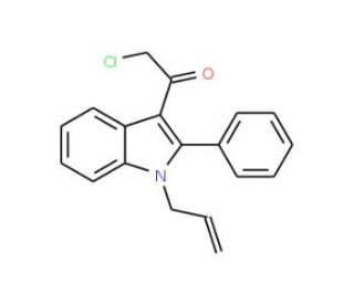 1-(1-allyl-2-phenyl-1H-indol-3-yl)-2-chloroethanone - chemical structure image