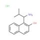 1-(1-Amino-2-methyl-propyl)naphthalen-2-ol hydrochloride (CAS 915781-03-2) - chemical structure image