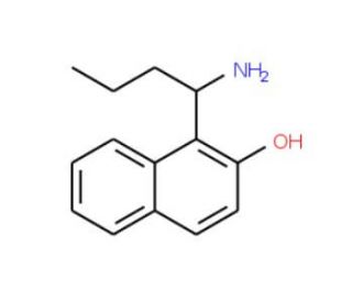 1-(1-Aminobutyl)-naphthalen-2-ol (CAS 915866-73-8) - chemical structure image