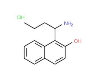 1-(1-Aminobutyl)-naphthalen-2-ol hydrochloride (CAS 915781-02-1) - chemical structure image