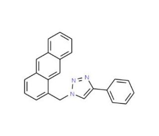 1-(1-Anthracenylmethyl)-4-phenyl-1H-[1,2,3]triazole (CAS 1019335-91-1) - chemical structure image