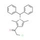 1-(1-benzhydryl-2,5-dimethyl-1H-pyrrol-3-yl)-2-chloroethanone - chemical structure image