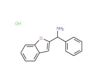 1-(1-benzofuran-2-yl)-1-phenylmethanamine hydrochloride (CAS 109194-12-9) - chemical structure image