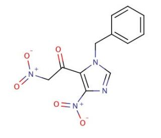 1-(1-benzyl-4-nitro-1H-imidazol-5-yl)-2-nitroethanone - chemical structure image
