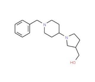 [1-(1-Benzyl-4-piperidinyl)tetrahydro-1H-pyrrol-3-yl]methanol - chemical structure image