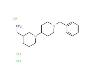 [1-(1-benzylpiperidin-4-yl)piperidin-3-yl]methanamine trihydrochloride - chemical structure image