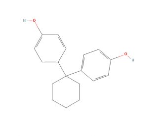 1,1-Bis(4-hydroxyphenyl)cyclohexane (CAS 843-55-0) - chemical structure image