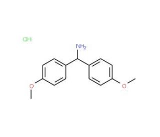1,1-bis(4-methoxyphenyl)methanamine hydrochloride (CAS 7441-28-3) - chemical structure image