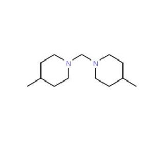 1,1-Bis(4-methylpiperid-1-yl)methane - chemical structure image