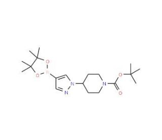 1-(1-Boc-4-piperidyl)pyrazole-4-boronic acid pinacol ester (CAS 877399-74-1) - chemical structure image