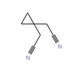 1,1-Cyclopropanediacetonitrile (CAS 20778-47-6) - chemical structure image