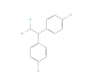 1,1-Dichloro-2,2-bis(4-chlorophenyl)ethane (CAS 72-54-8) - chemical structure image