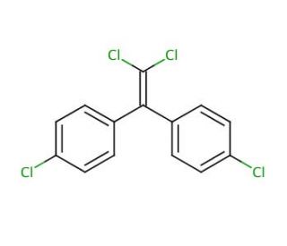 1,1-Dichloro-2,2-bis(4-chlorophenyl)ethene (CAS 72-55-9) - chemical structure image
