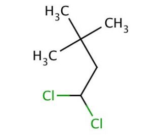 1,1-Dichloro-3,3-dimethylbutane (CAS 6130-96-7) - chemical structure image