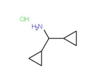 1,1-dicyclopropylmethanamine hydrochloride (CAS 13375-29-6) - chemical structure image